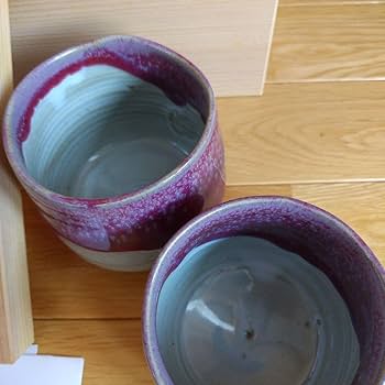 Amazon | 益子焼 湯呑み ペア 夫婦湯呑み 中村文昌 栃木県 陶芸